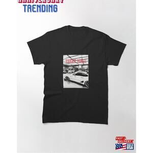 Car Lovers Black And White Sketch Design By Teezy Mall Classic Tshirt Unisex